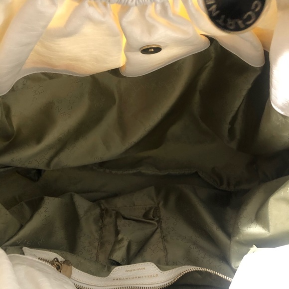 Stella McCartney XL Hobo Bag White Vegan Leather Oversized Designer - Picture 4 of 14